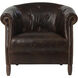 Marjorie Chocolate Leather Lounge Chair